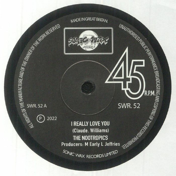 The Nootropics – I Really Love You vinyl cover
