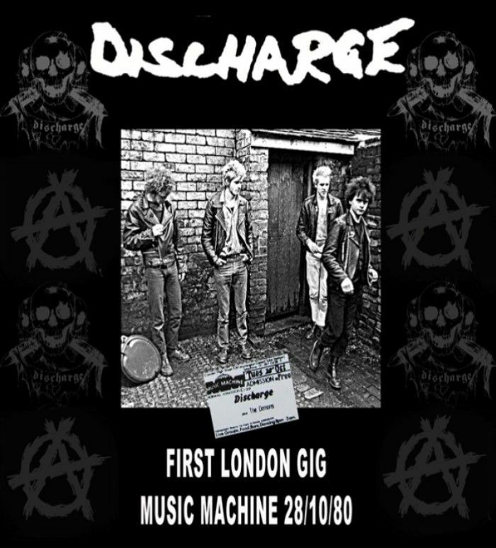 Discharge First London Gig: Music Machine 28/10/80