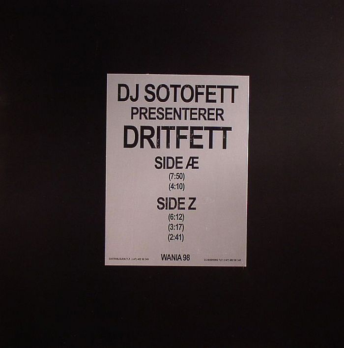 Dj Sotofett – Dritfett vinyl cover
