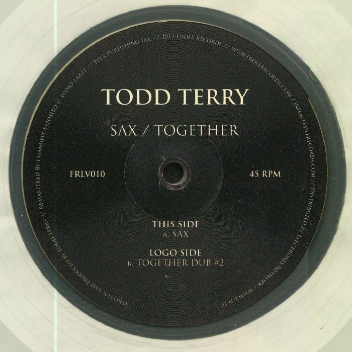 Todd Terry – Sax vinyl cover