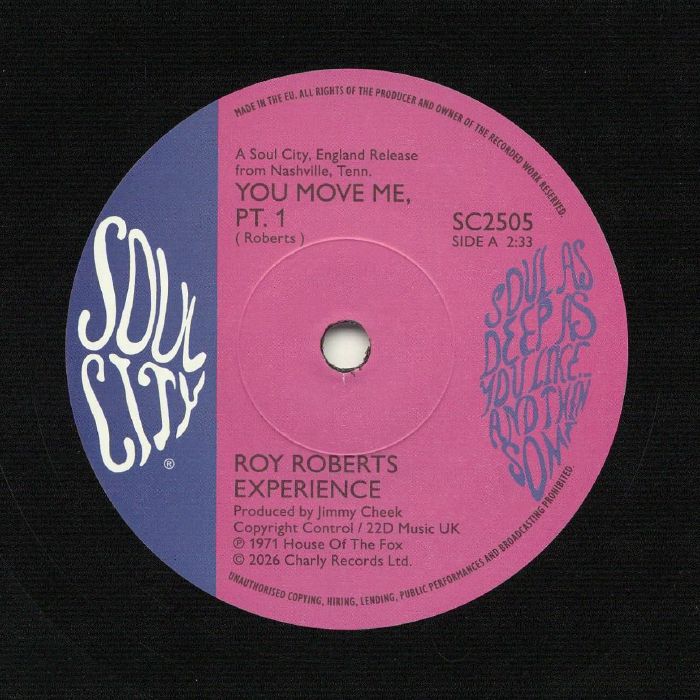 Roy Roberts Experience – You Move Me vinyl cover