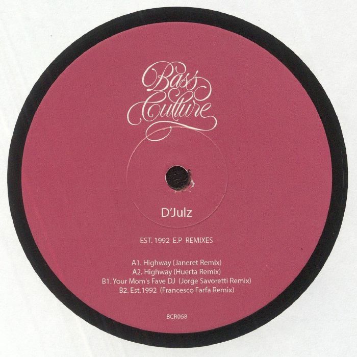 Djulz Est 1992 EP remixes