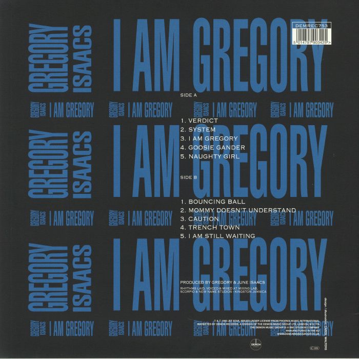 Gregory Isaacs I Am Gregory