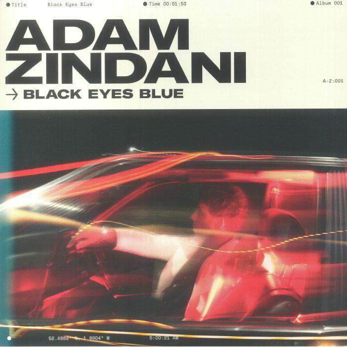 Adam Zindani – Black Eyes Blue vinyl cover