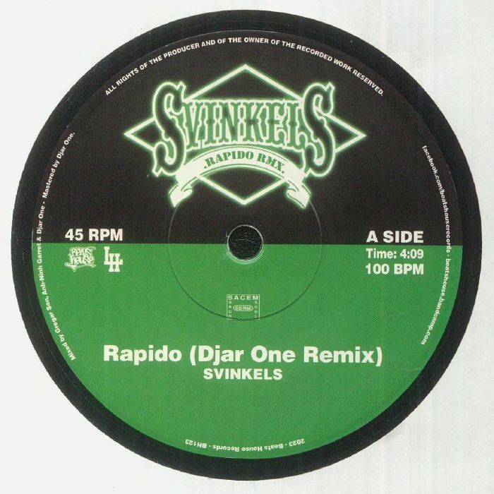 Svinkels – Rapido (Djar One remix) vinyl cover