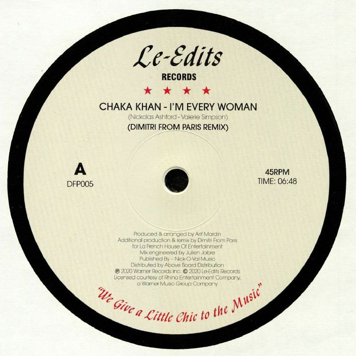 Chaka Khan Im Every Woman (Dimitri From Paris remixes)