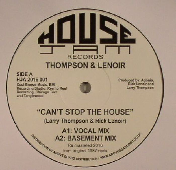 Thompson and Lenoir Cant Stop The House (reissue)