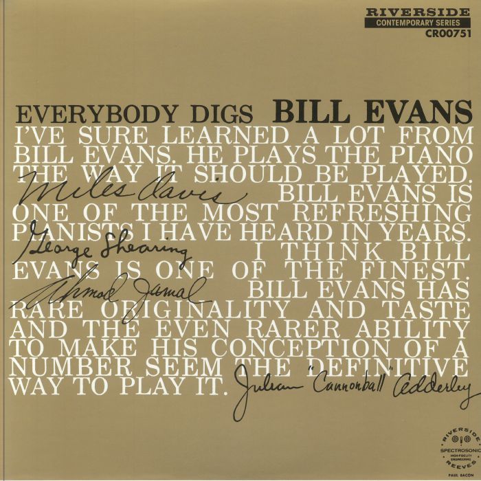 Bill Evans Trio Everybody Digs Bill Evans (Record Store Day RSD 2024)