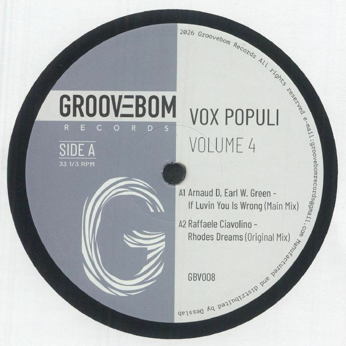 Arnaud D | Earl W Green | Raffaele Ciavolino | Robiin | Danny Buddah Morales – Vox Populi Volume 4 vinyl cover