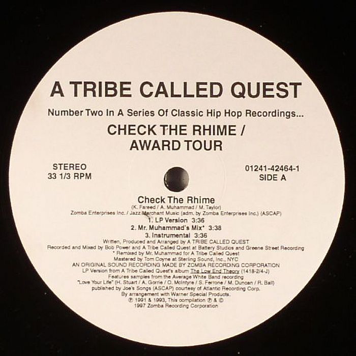 A Tribe Called Quest Check The Rhime/Award Tour