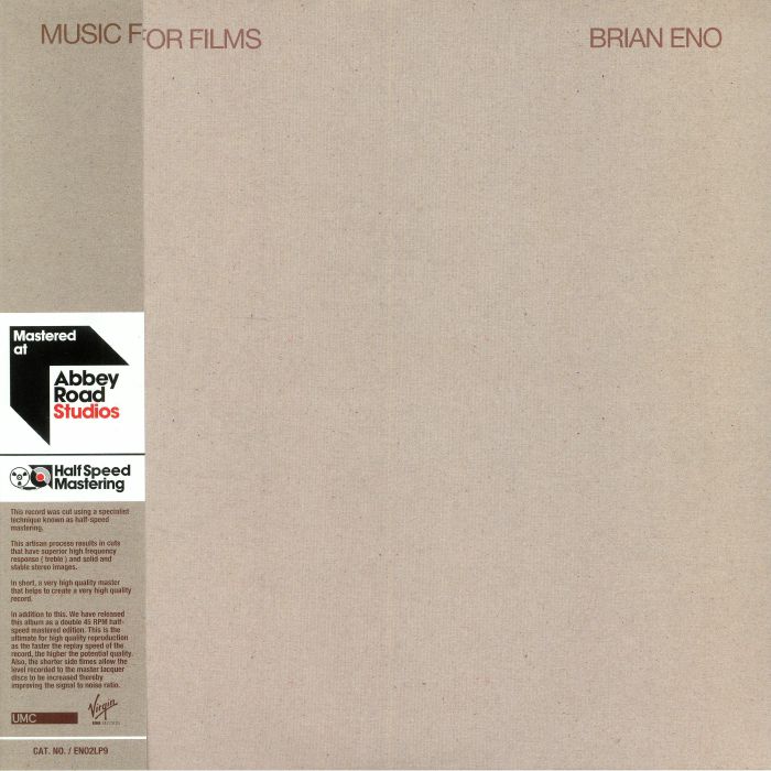 Brian Eno Music For Films (half speed remastered)