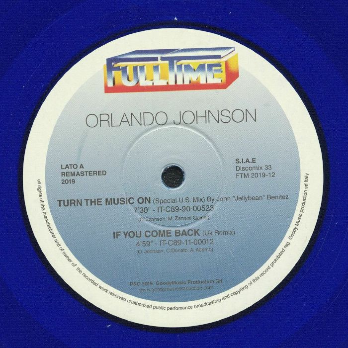 Orlando Johnson Turn The Music On