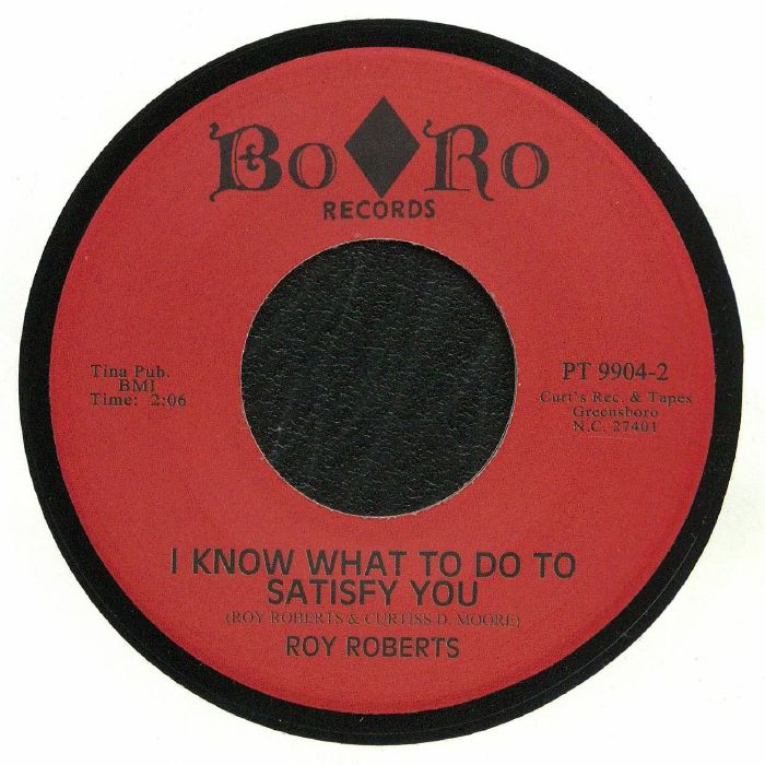 Roy Roberts – I Know What To Do To Satisfy You vinyl cover