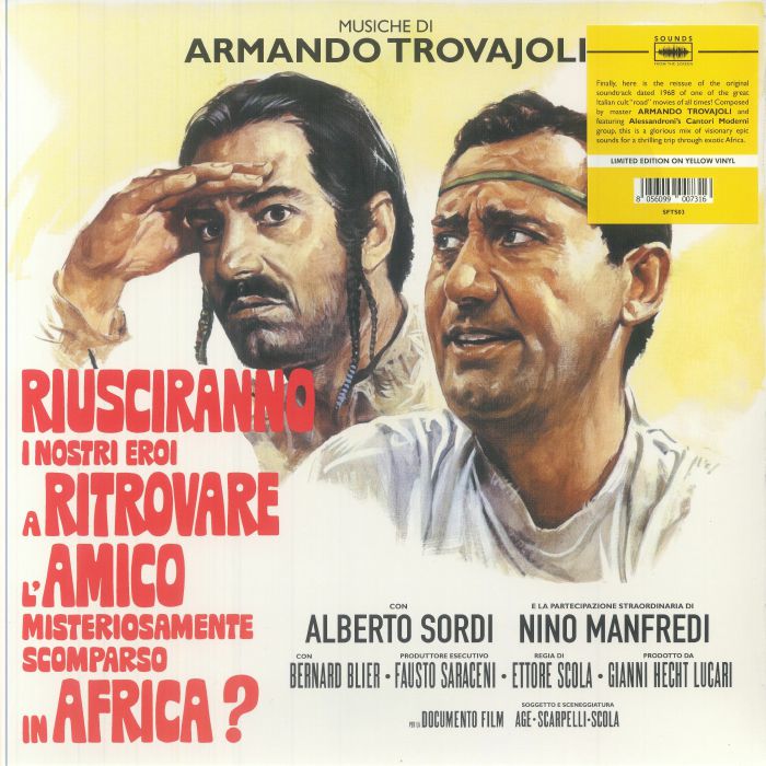 Armando Trovajoli – Riusciranno I Nostri Eroi A Ritrovare LAmico Misteriosamente Scomparso In Africa (soundtrack) vinyl cover