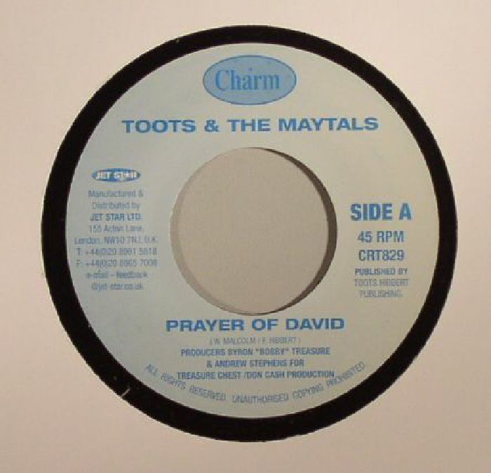 Toots and The Maytals | Bobby Treasure Prayer Of David/Horn Of Blessing