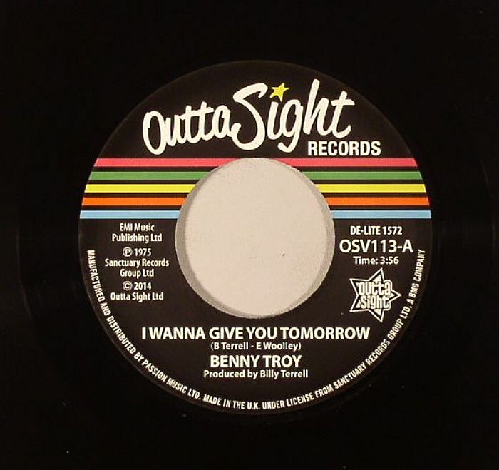 Benny Troy – I Wanna Give You Tomorrow vinyl cover