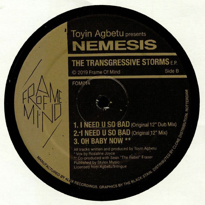 Toyin Agbetu | Nemesis The Transgressive Storms EP
