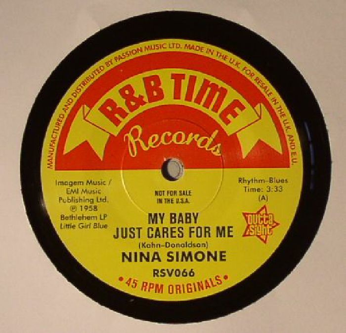 Nina Simone – My Baby Just Cares For Me vinyl cover