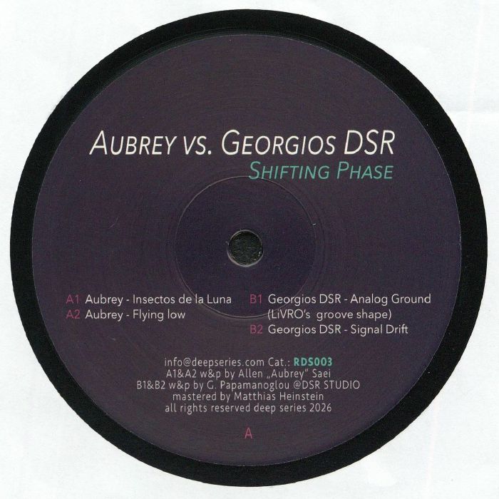 Aubrey | Georgios Dsr – Shifting Phase vinyl cover