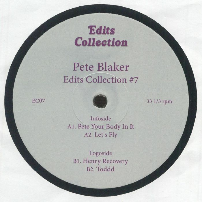 Pete Blaker – Edits Collection 7 vinyl cover