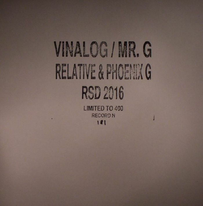 Vinalog | Mr G RSD 2016 (Record Store Day 2016)