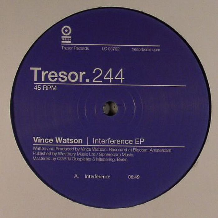 Vince Watson Interference EP