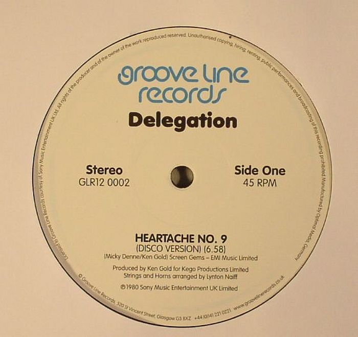 Delegation – Heartache No 9 vinyl cover