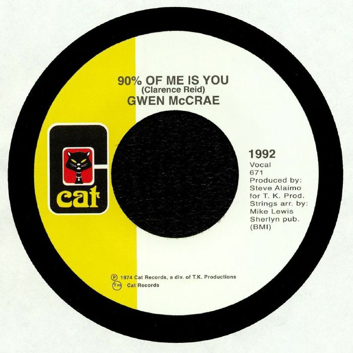 Gwen Mccrae – 90% Of Me Is You vinyl cover