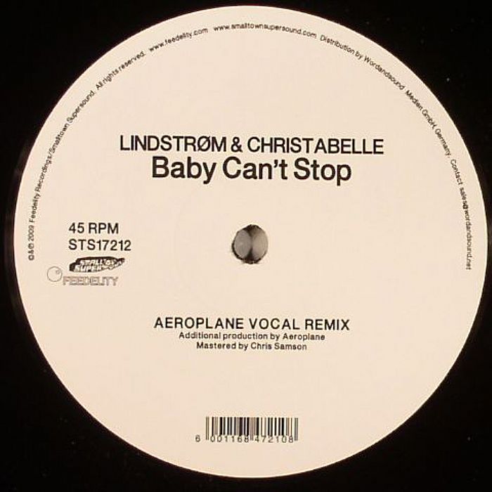 Lindstrom | Christabelle – Baby Cant Stop vinyl cover