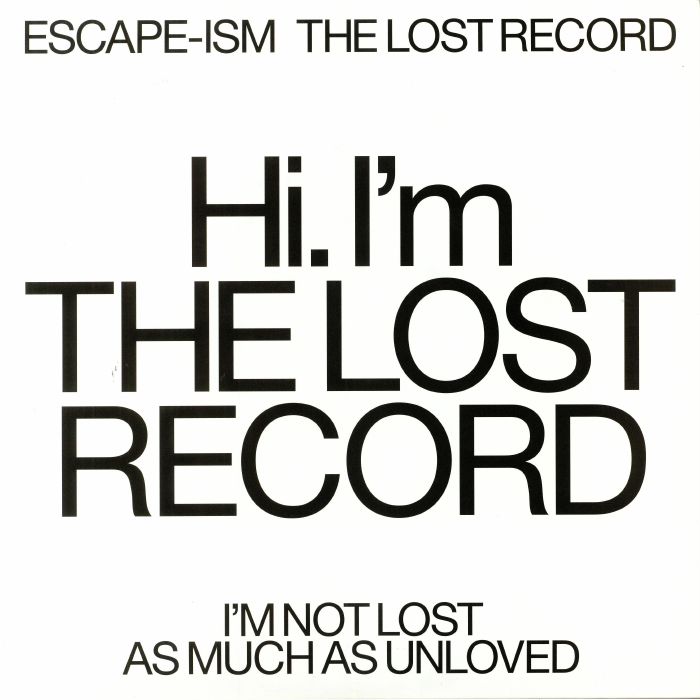 Escape Ism – The Lost Record vinyl cover