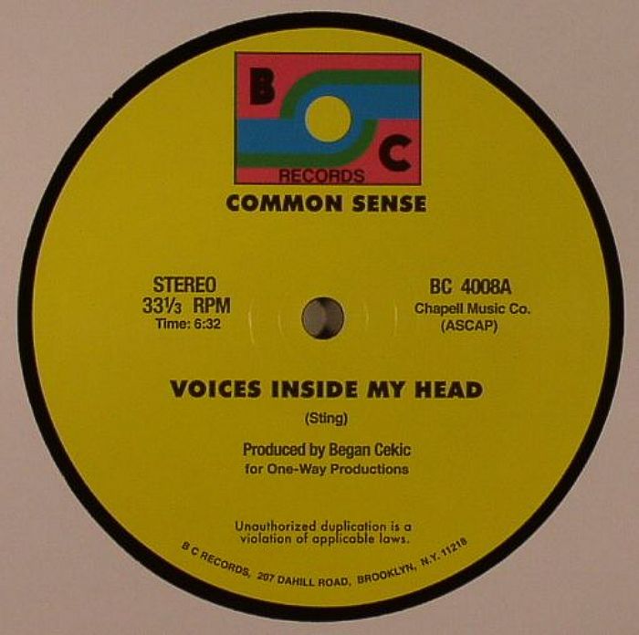 Common Sense Voices Inside My Head (reissue)