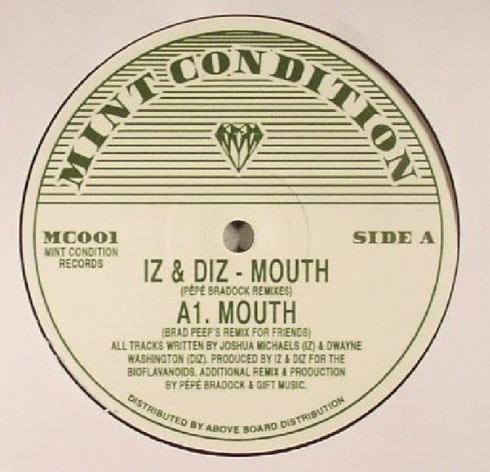 Iz and Diz – Mouth (Pepe Bradock remixes) vinyl cover