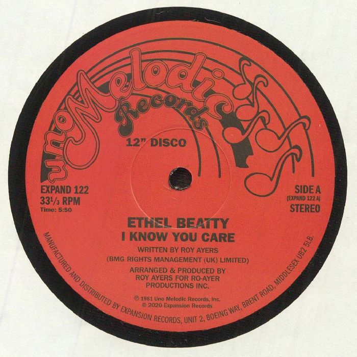 Ethel Beatty – I Know You Care vinyl cover