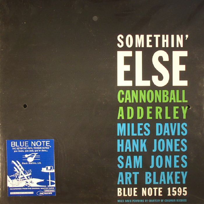 Cannonball Adderley – Somethin Else (reissue) vinyl cover