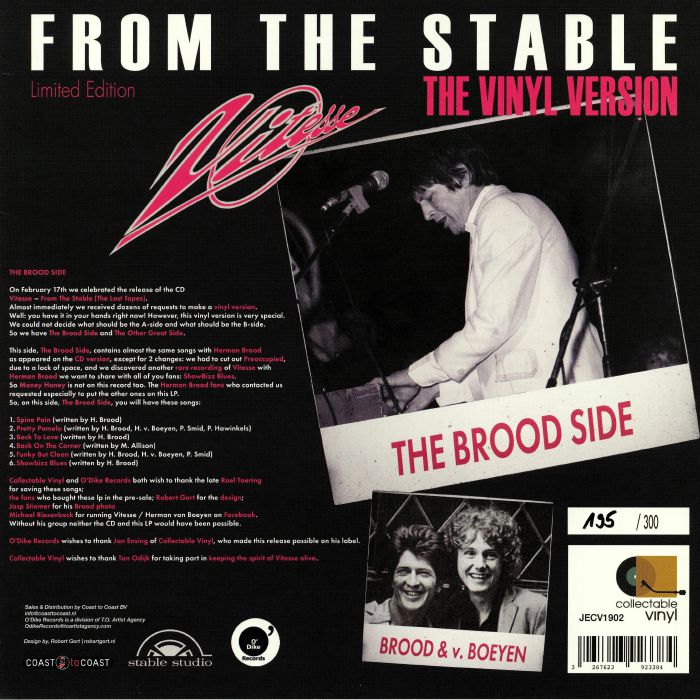 Vitesse From The Stable: The Vinyl Version