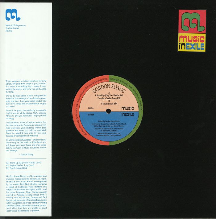 Gordon Koang – Stand Up (Clap Your Hands) vinyl cover