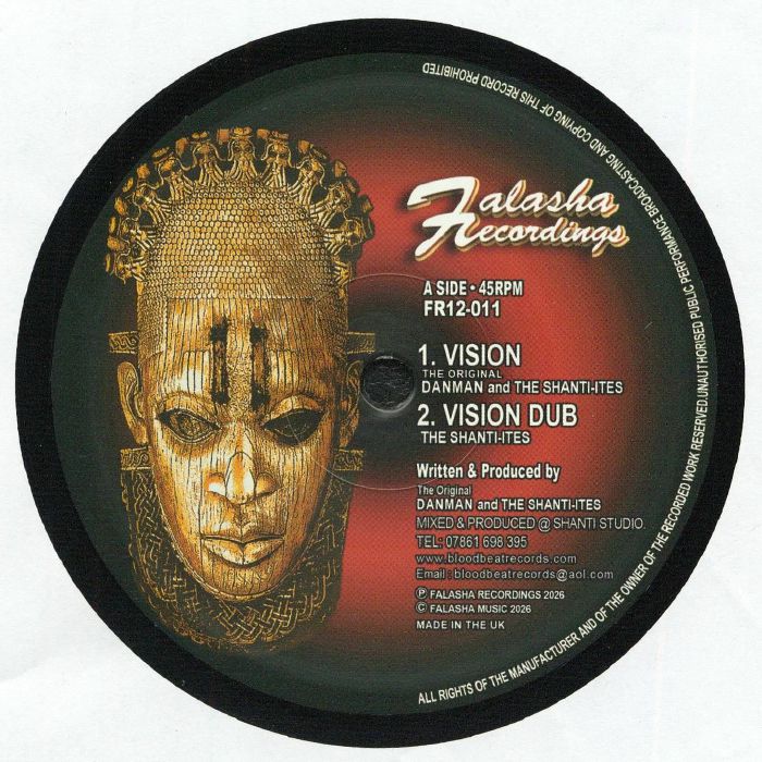 Danman | The Shanti Ites – Vision vinyl cover