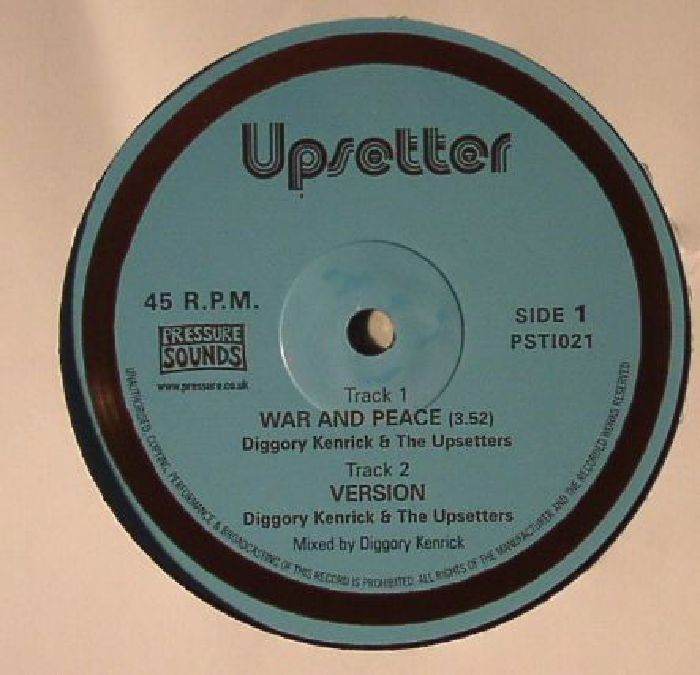 Diggory Kenrick | The Upsetters | The Disciple – War and Peace vinyl cover