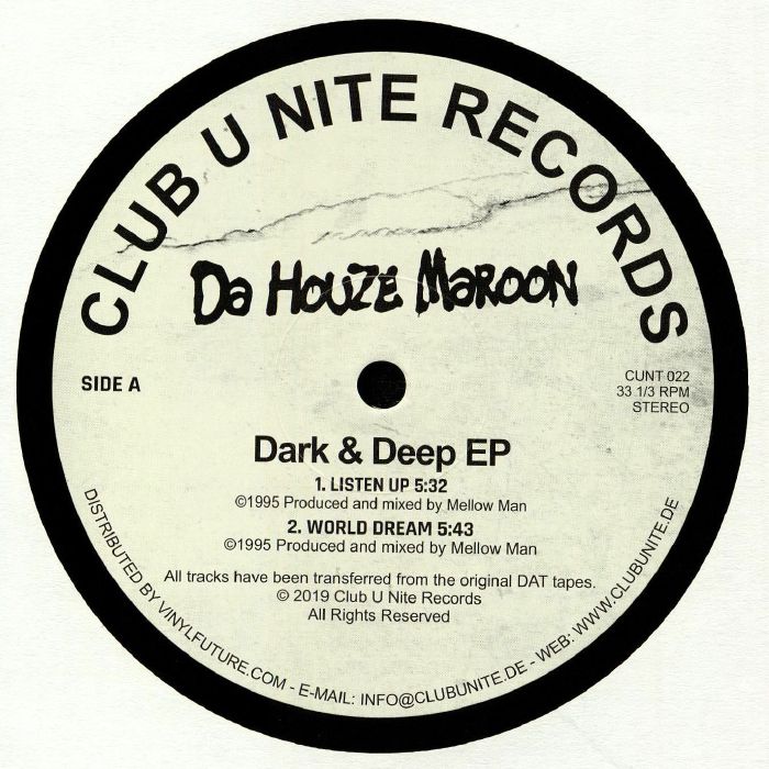 Da Houze Maroon Dark and Deep EP