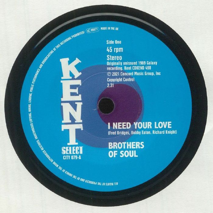 Brothers Of Soul I Need Your Love