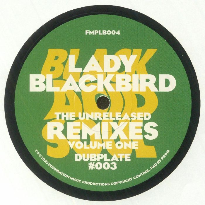 Lady Blackbird LBB Dubplate No 3: The Unreleased Remixes Vol 1
