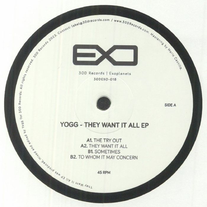 Yogg They Want It All EP