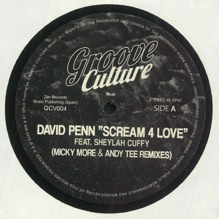 David Penn | Sheylah Cuffy Scream 4 Love (Micky More and Andy Tee remixes)