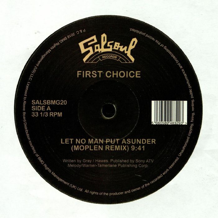 First Choice | Candido Let No Man Put Asunder (Moplen remix)