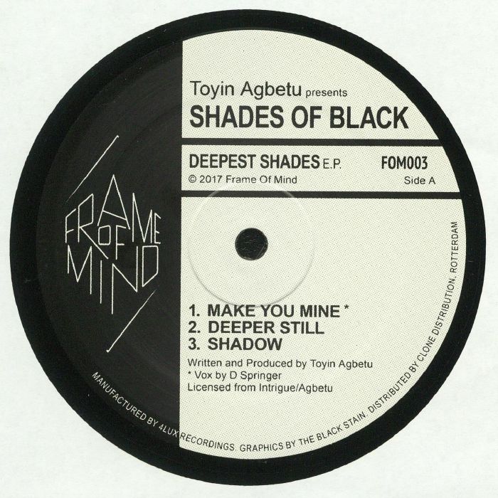 Toyin Agbetu | Shades Of Black Deepest Shades EP