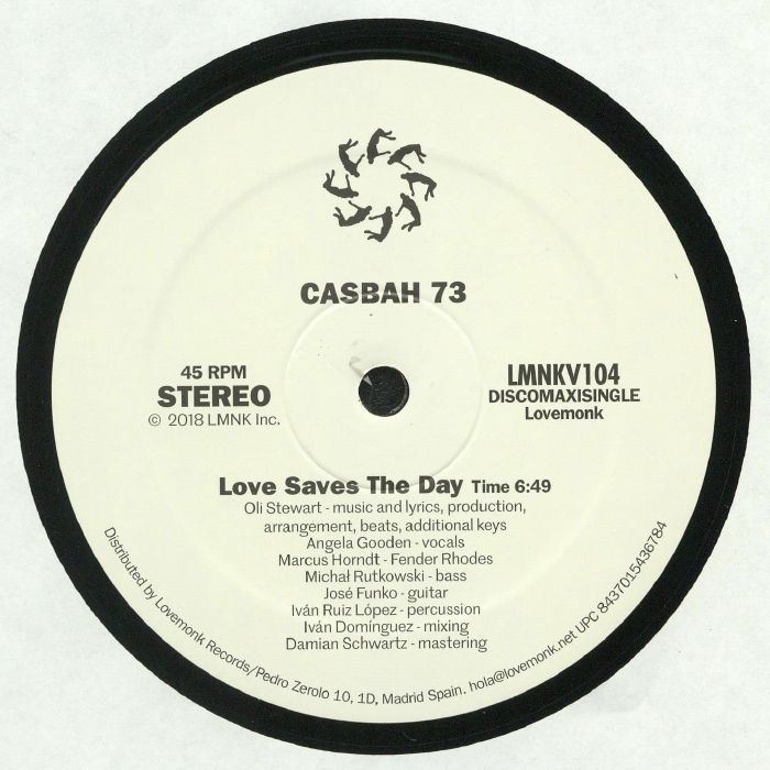 Casbah 73 – Love Saves The Day vinyl cover