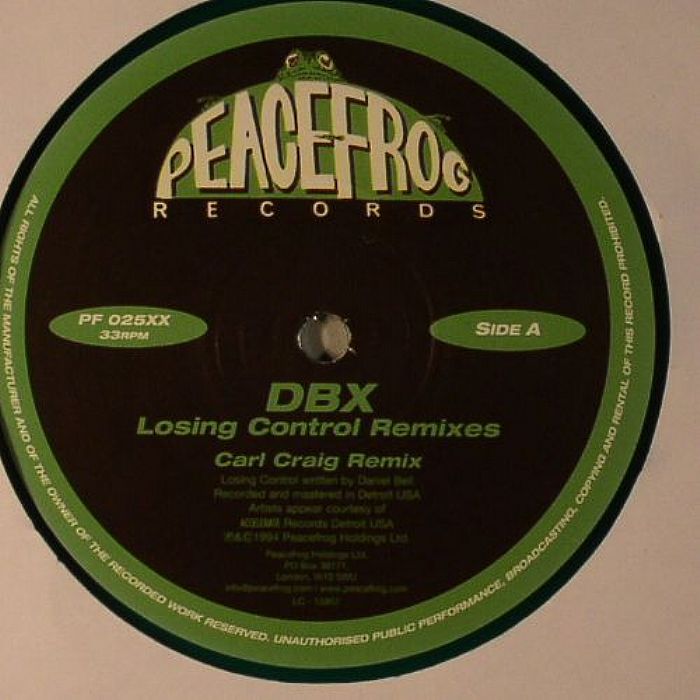 Dbx Losing Control Remixes (Limited 20th Anniversary Vinyl Edition)