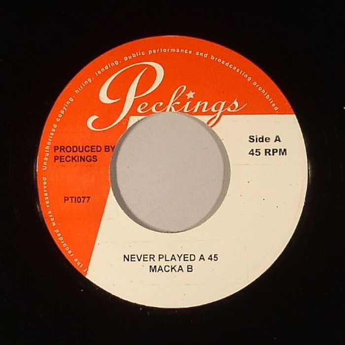Macka B – Never Played A 45 vinyl cover