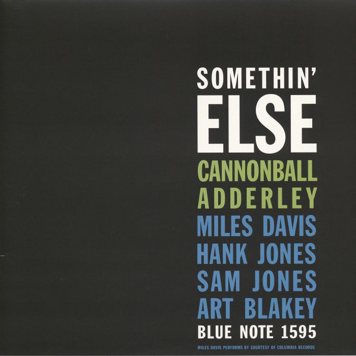 Cannonball Adderley – Somethin' Else (Blue Note Essentials Vinyl Series) vinyl cover