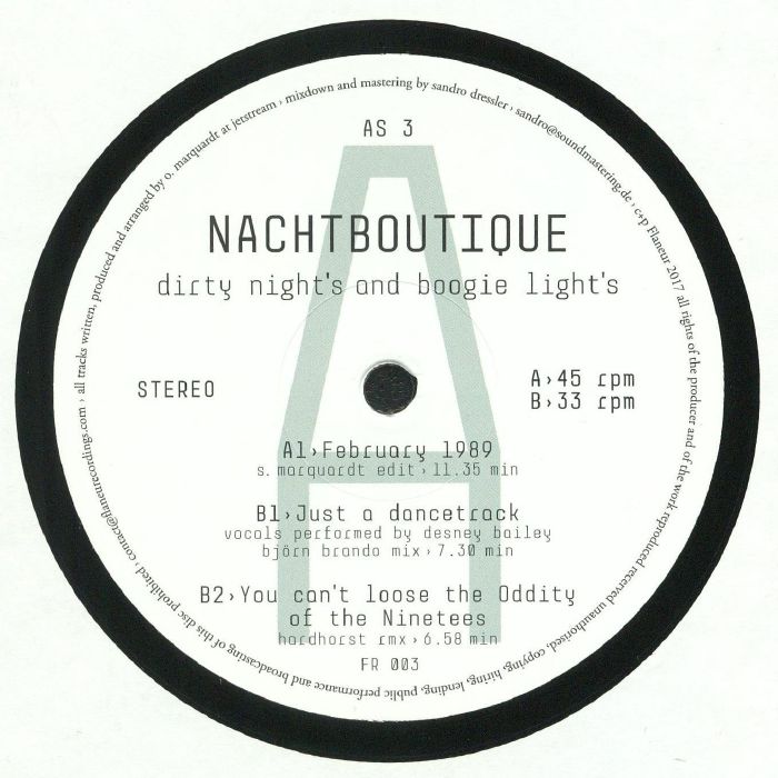 Nachtboutique Dirty Nights and Boogie Lights: Album Sampler 3